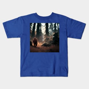 Sasquatch in Nature Kids T-Shirt